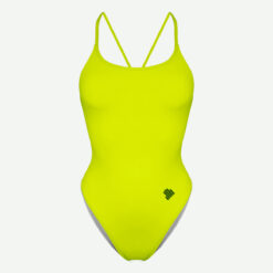 Fato de Banho Open Back Scullings Amarelo Neon