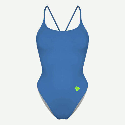 Fato de Banho Open Back Scullings Azul frente