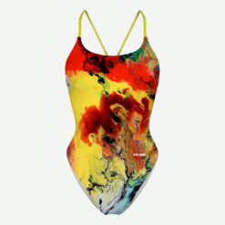 Fato de Banho Open Back Scullings Fogo frente