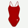 Fato de Banho Scullings Open Back Vermelho frente