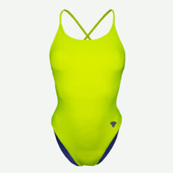 Women's Reversible Swimsuit Scullings Blue Yellow