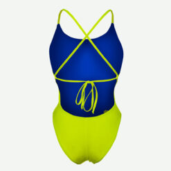 Women's Reversible Swimsuit Scullings Blue Yellow