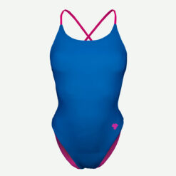 Women's Reversible Swimsuit Scullings Pink Blue